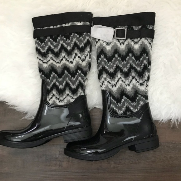 Nomad Hog Knit Shaft Rain/Snow Boots Sz 8 - Picture 5 of 8